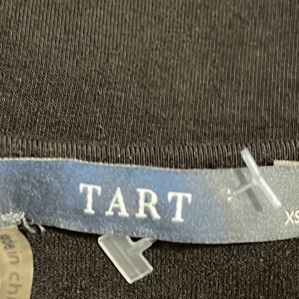 Tart‎ womens dress Size XS black modal blend pullover short sleeve knee length - Picture 5 of 8